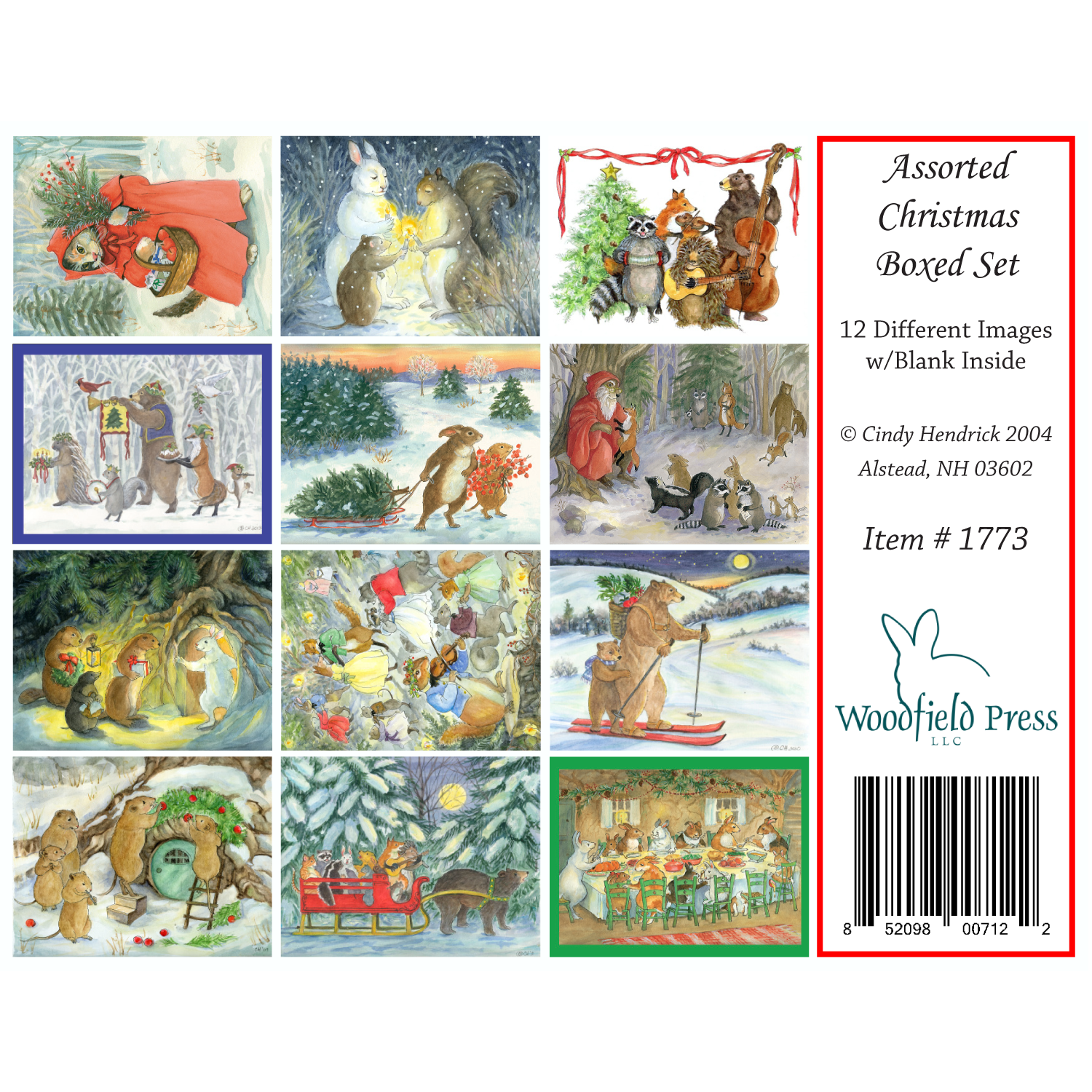 Item 1773 Assorted Christmas Notecard Boxed Set of twelve image