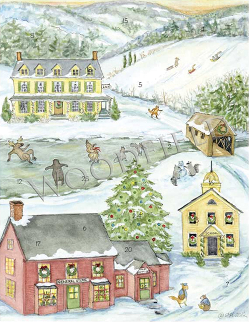 Item 1777 Country Notecard Boxed Set of twelve image