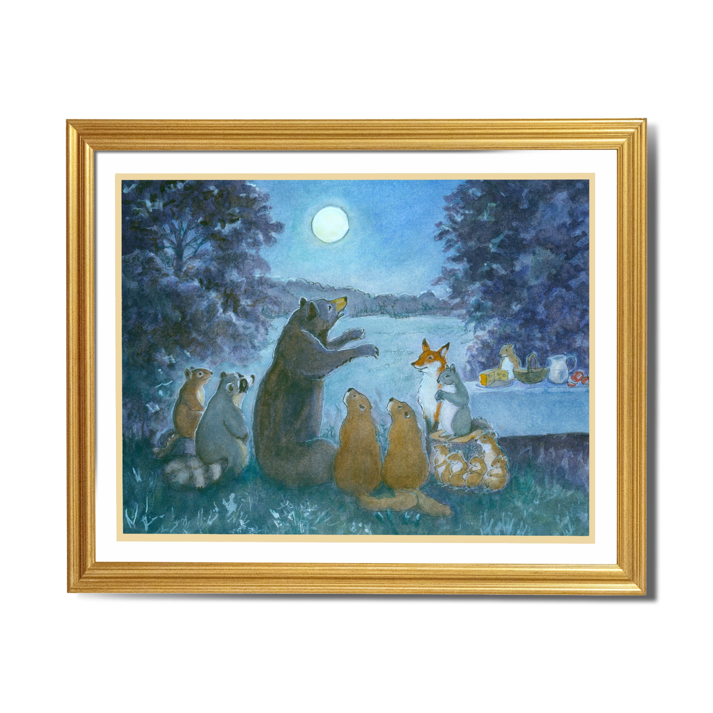 #2803  Hello Harvest Moon Print  2803G
