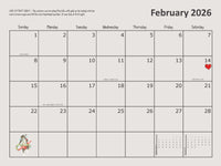 #3050 -  12-Month Wall Calendar (2026)