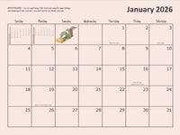 #3050 -  12-Month Wall Calendar (2026)