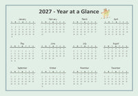 #3050 -  12-Month Wall Calendar (2026)
