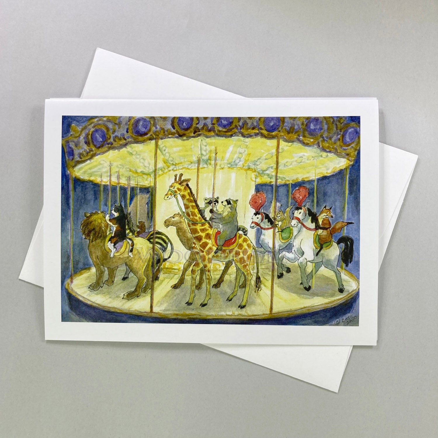 #152 - Carousel Notecard