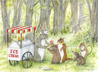 #2153 - Ice Cream Cart Print - #2153G