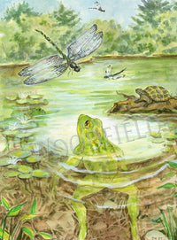 Item 18 Lily Pond Notecard image