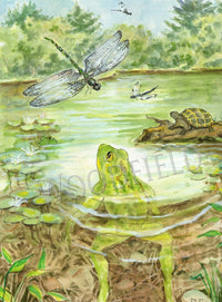 #2018 - Lily Pond Print - #2018G