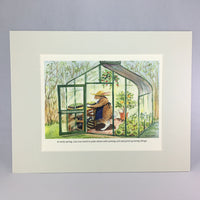 Item 2004 Greenhouse Rabbit Print