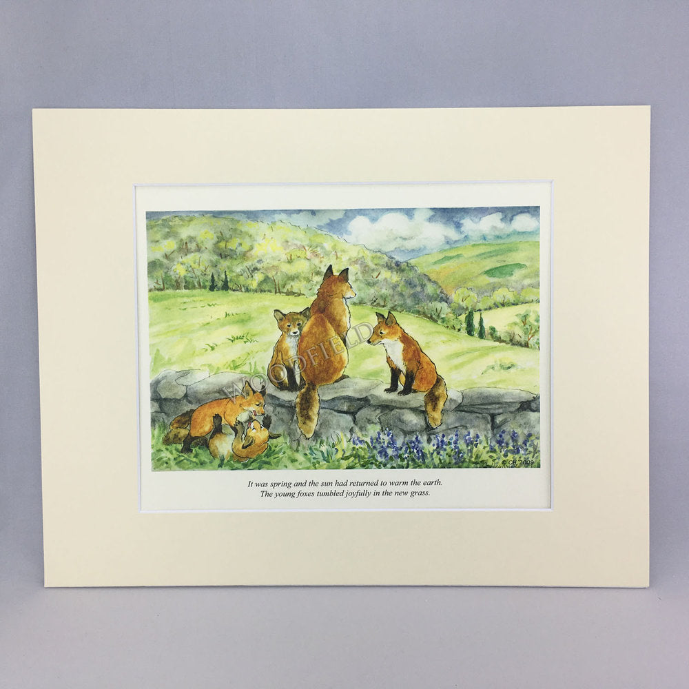Item 2019 Spring Foxes Print