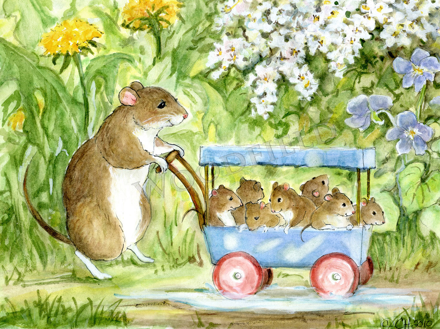 Item 20 New Babies Walk Notecard image