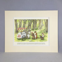 Item 2153 Ice Cream Cart Print