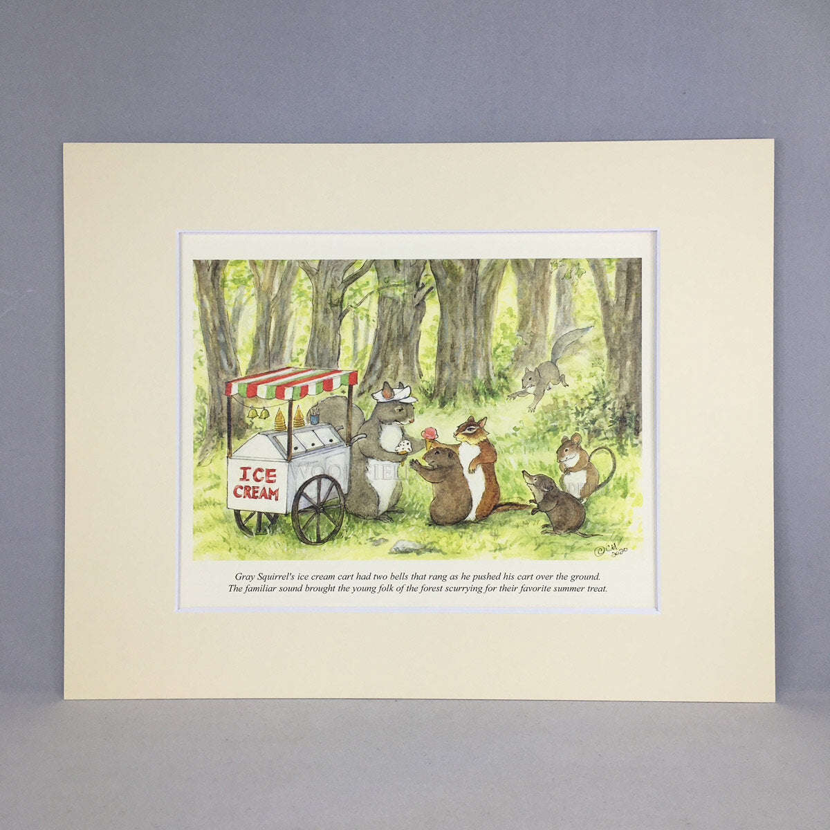 Item 2153 Ice Cream Cart Print