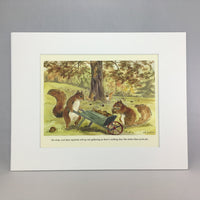 Item 2303 Nut Gathering Print