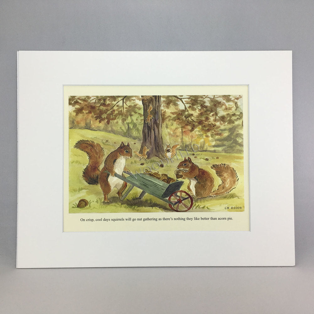 Item 2303 Nut Gathering Print