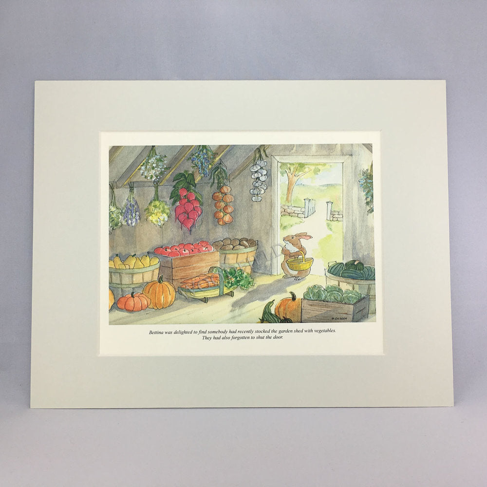Item 2304 Harvest Shopping Print