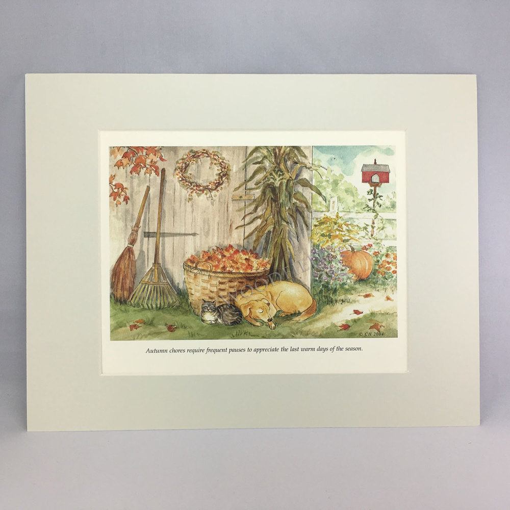 #2306 - Autumn Chores Print - #2306G
