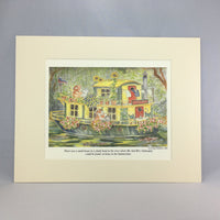 Item 2309 House Boat Print