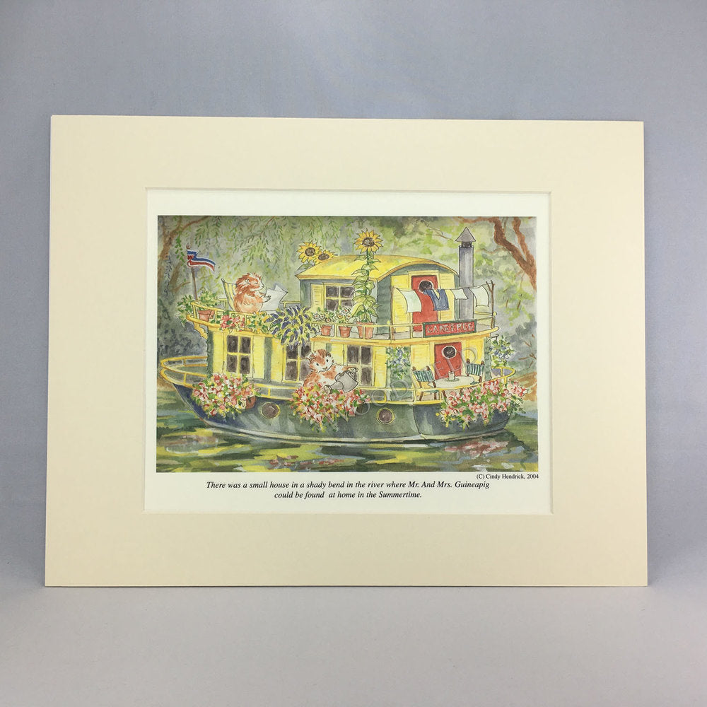 Item 2309 House Boat Print