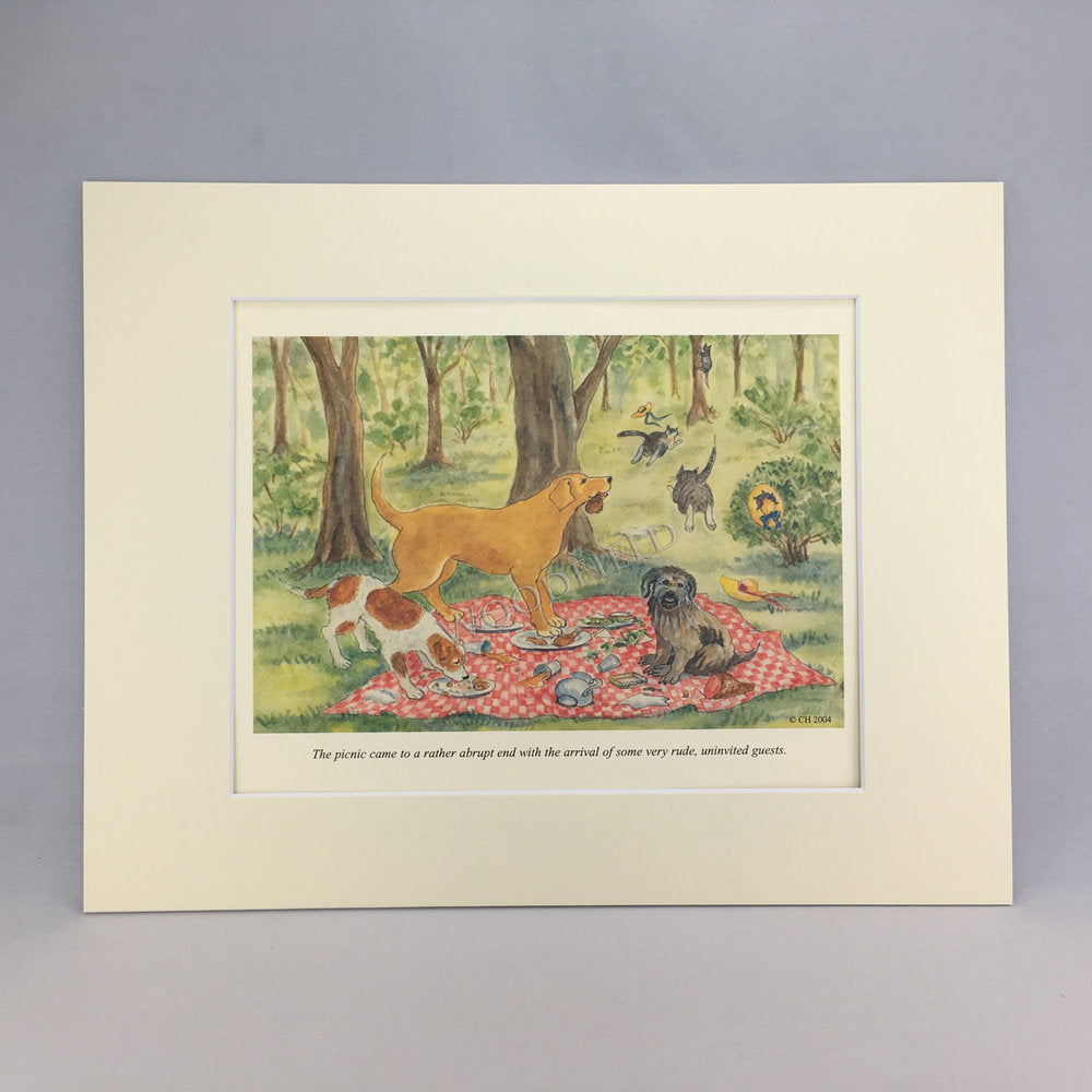 Item 2315 Bad Dog Picnic Print
