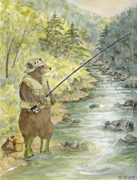 Item 24 Fly Fishing Notecard image