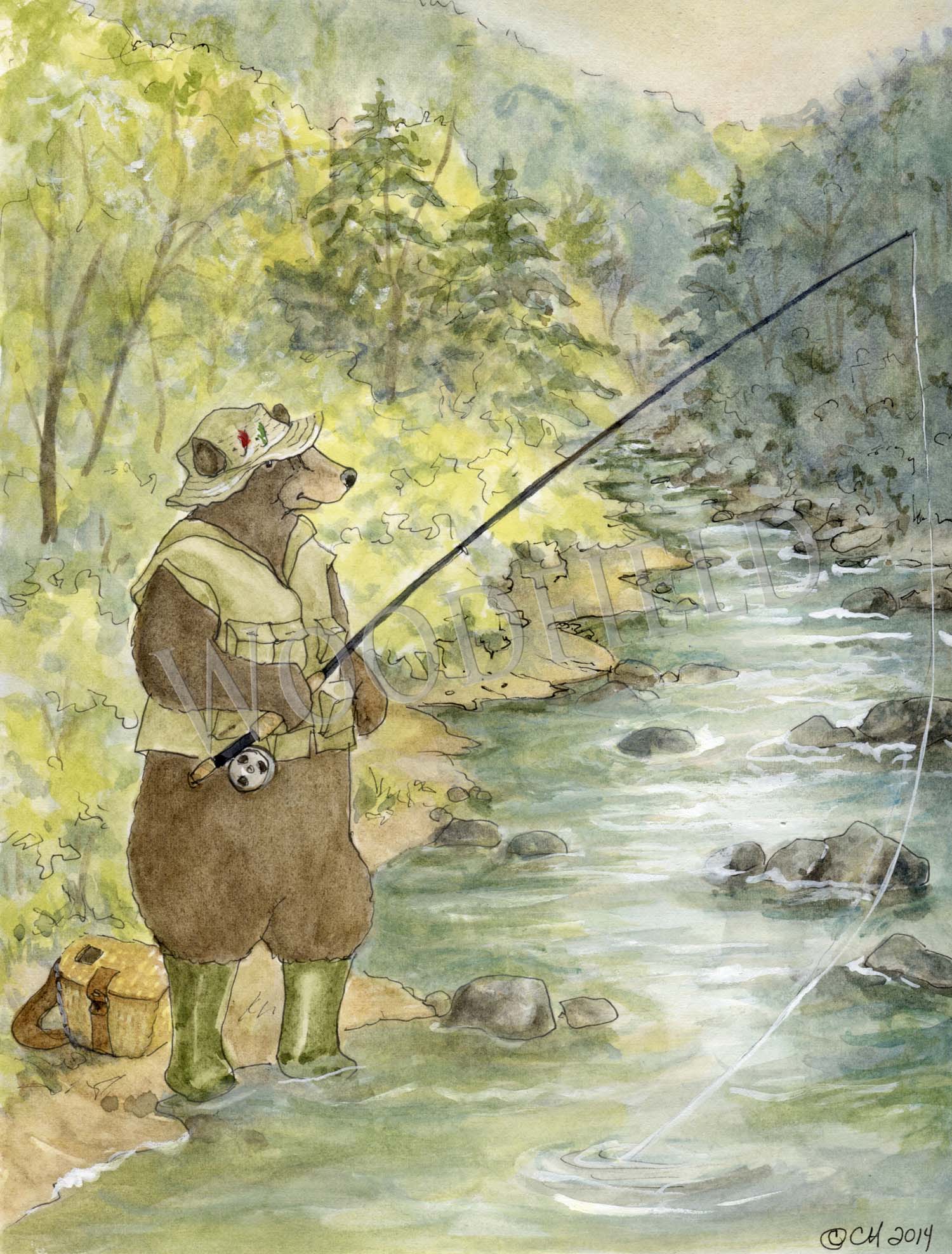Item 24 Fly Fishing Notecard image