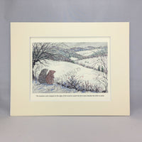 Item 2747 First Snow Print