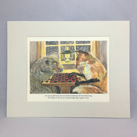Item 2748 Playing Checkers Print