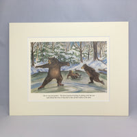 Item 2752 Skating Bears Print
