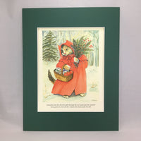 Item 2758 Red Cloak Print