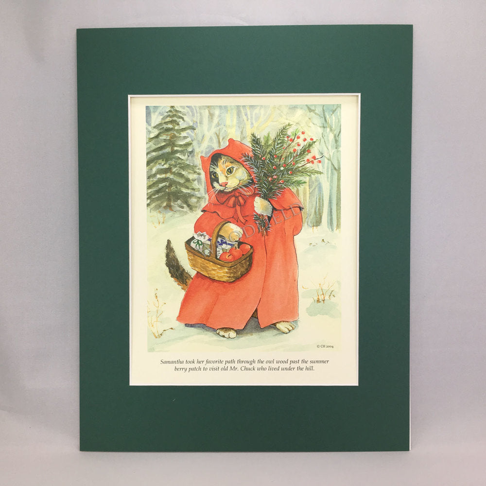 Item 2758 Red Cloak Print