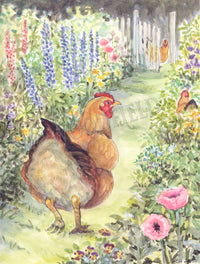 #2295 - Garden Hen Print - #2995G