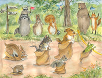 #2296 - Sack Race Print - #2996G