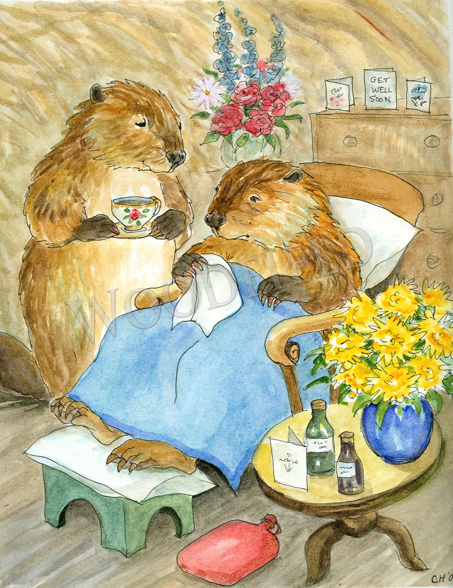 Item 298 Get Well Notecard image