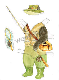 #3000 - Cedric Bear Paper Doll Kit