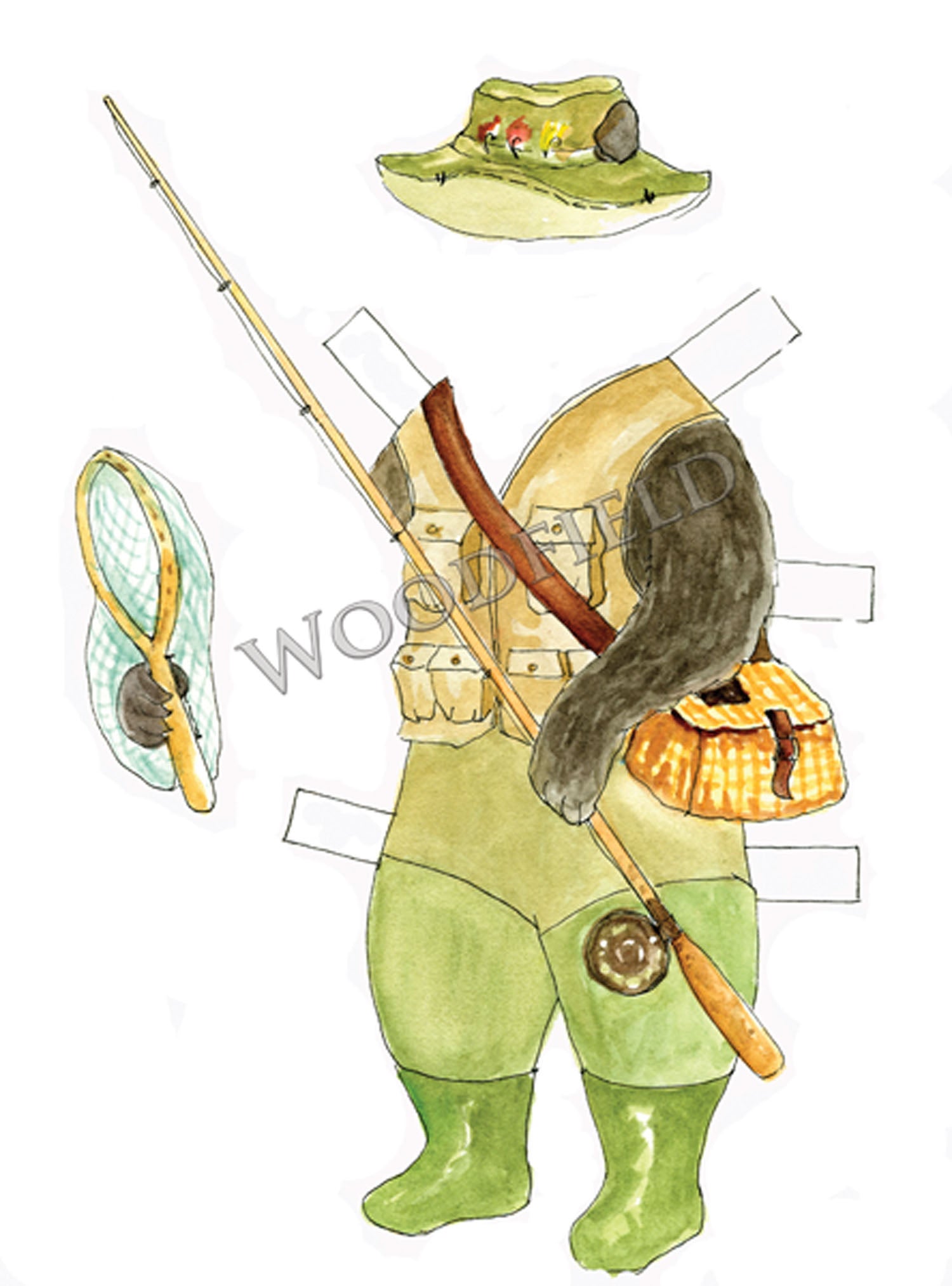 #3000 - Cedric Bear Paper Doll Kit
