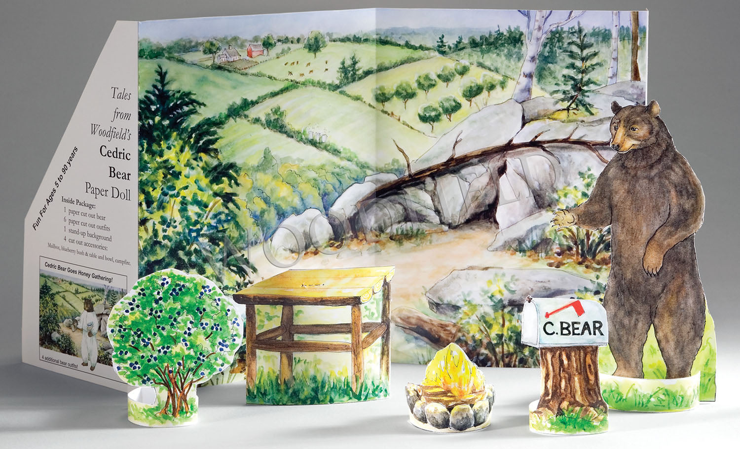 #3000 - Cedric Bear Paper Doll Kit
