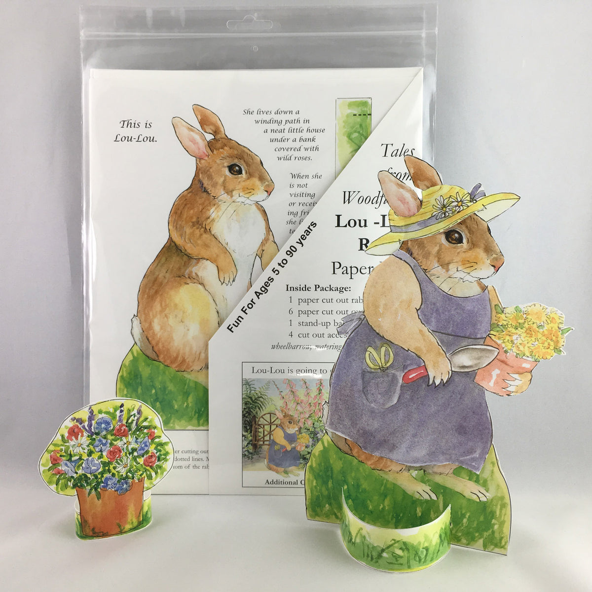 Item 3001 Lou-Lou Rabbit Paper Doll Kit