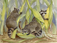 #2301 - Racoons in Corn Print - #2301G