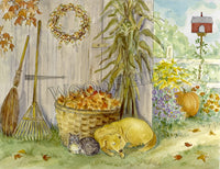 Item 306 Autumn Chores Notecard image