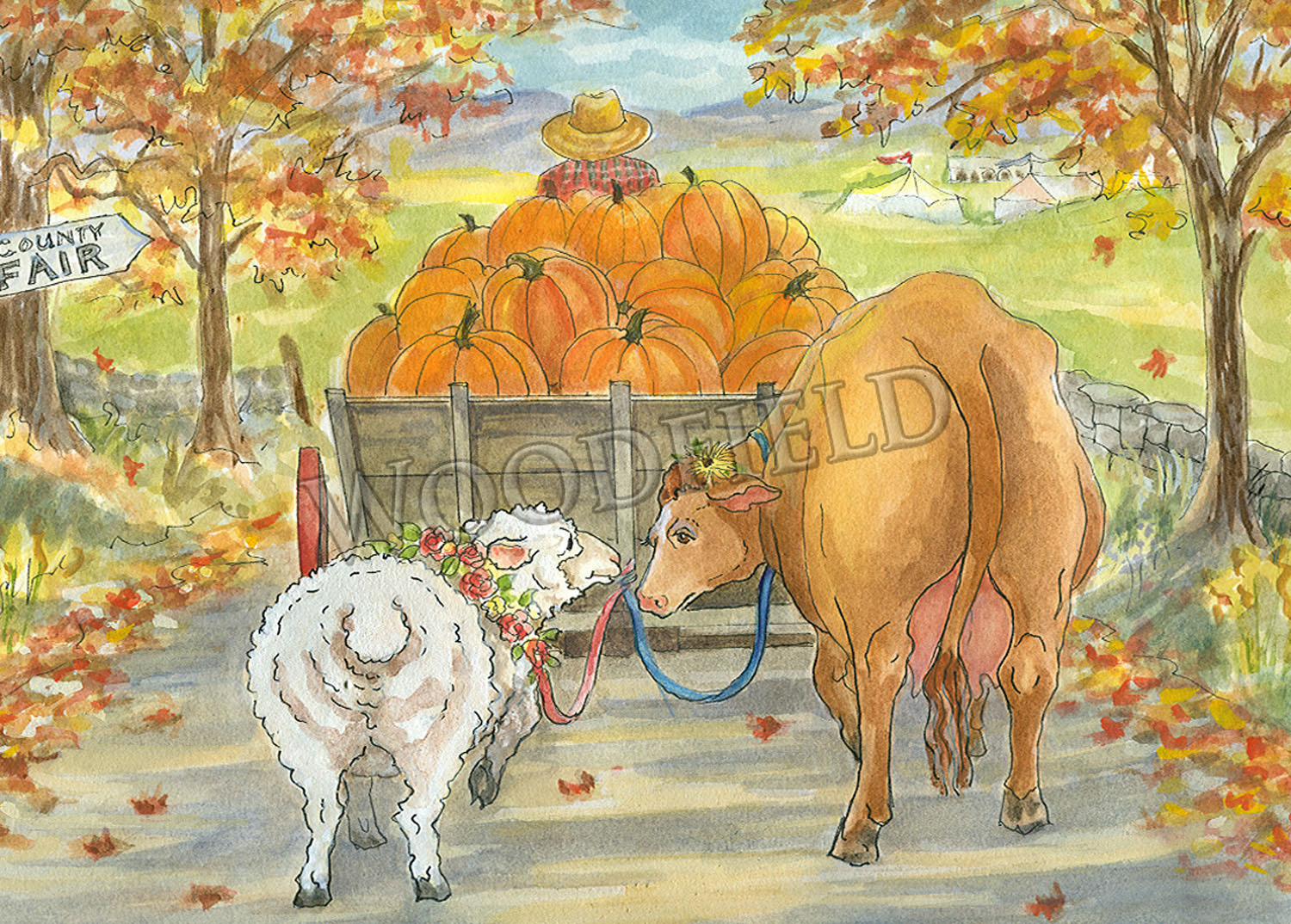 Item 313 Going to the Fair Notecard image