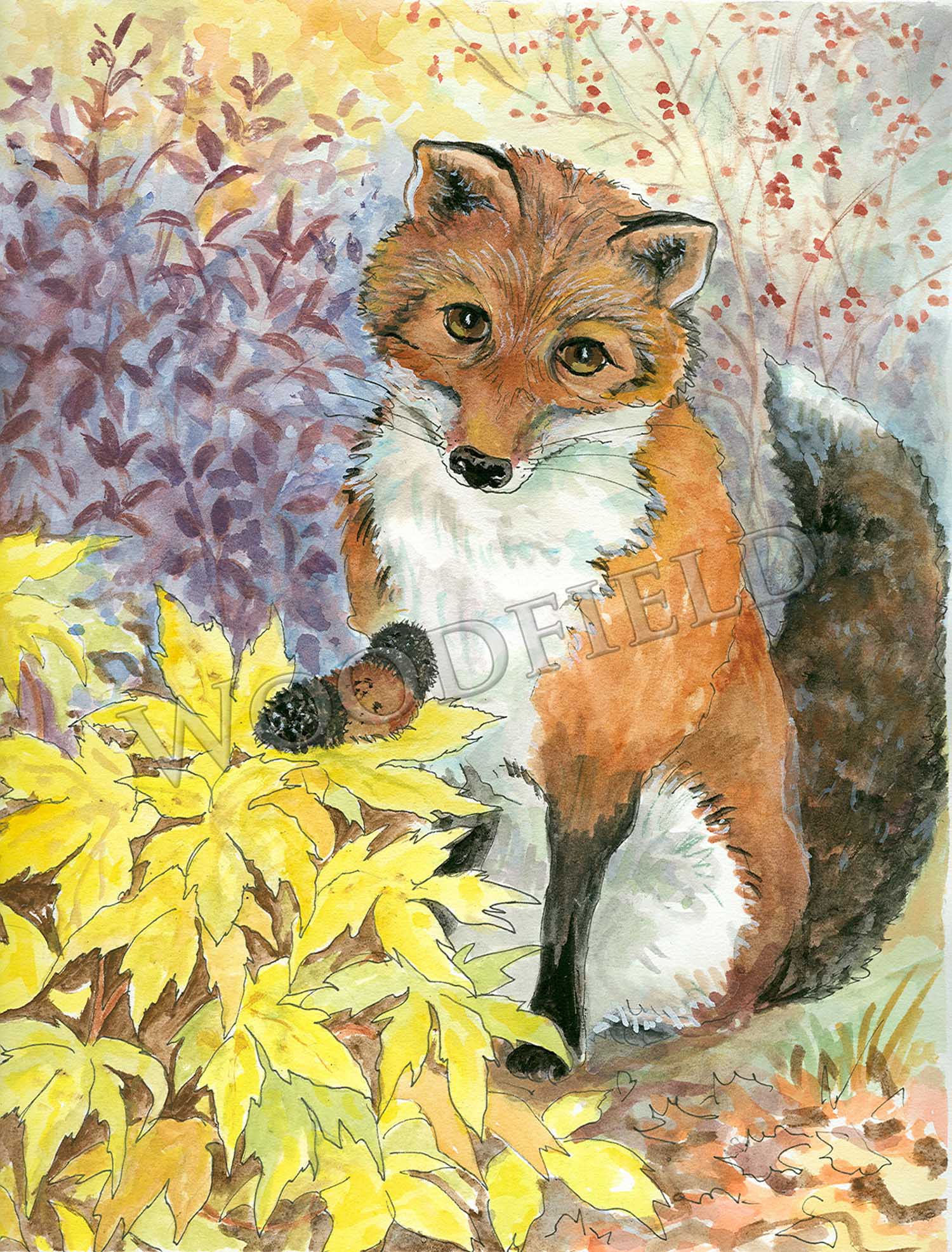 Item 314 Woolly Bear Notecard image