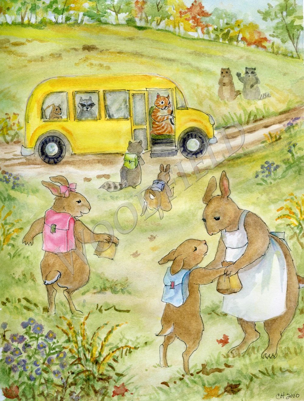 #2323 - School Bus Print - #2323G