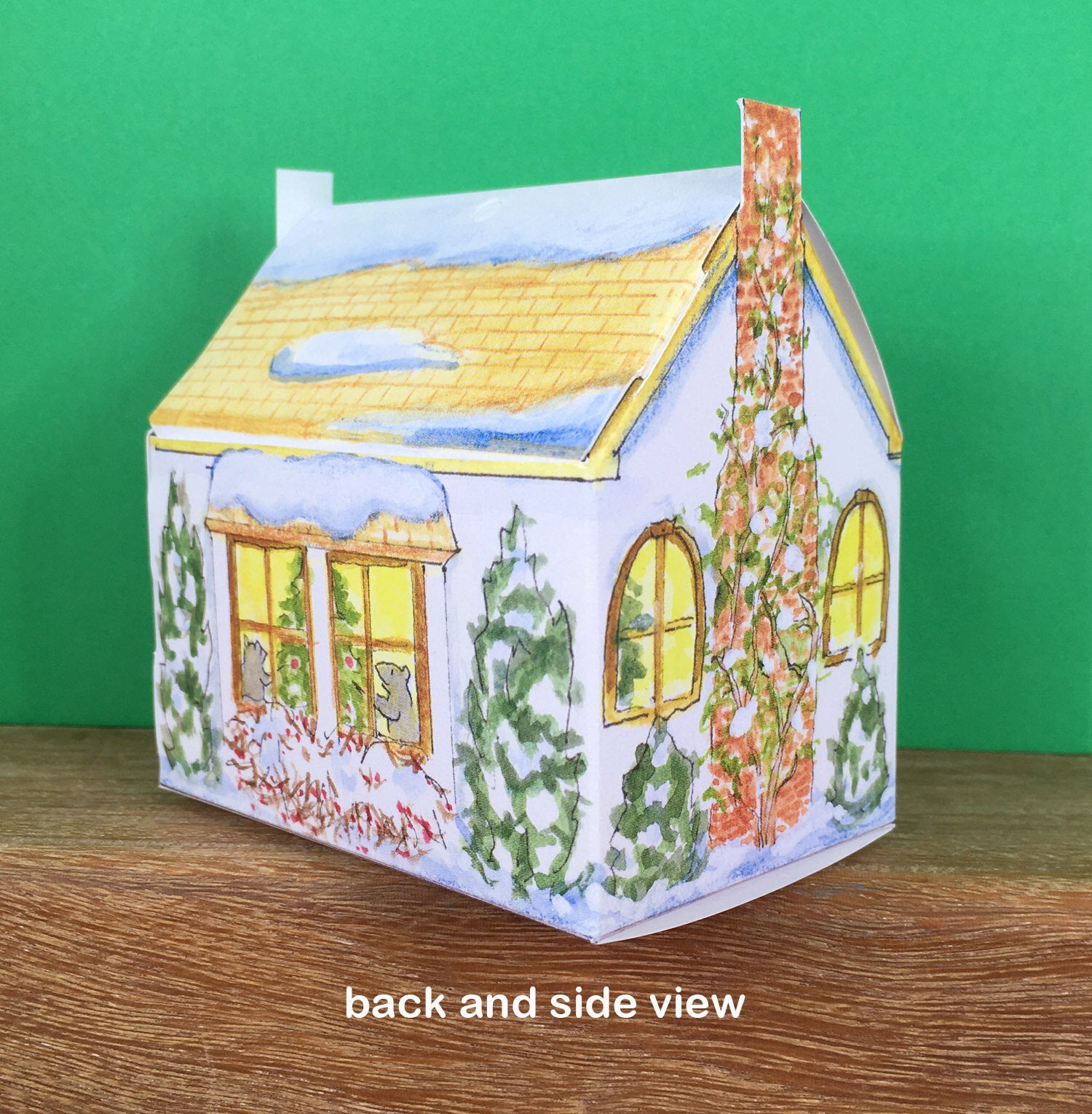 3500 Mouse House Christmas Tree Ornament