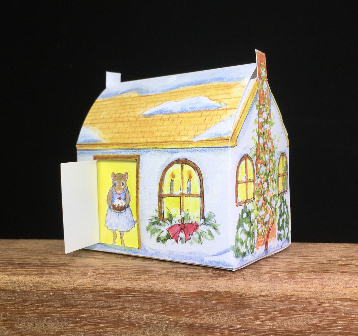 Item 3500 Mouse House Christmas Keepsake front  view standalone