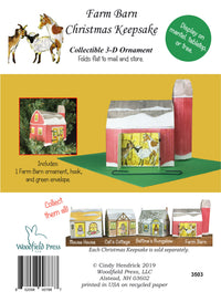 3503 Farm Barn Christmas Ornament