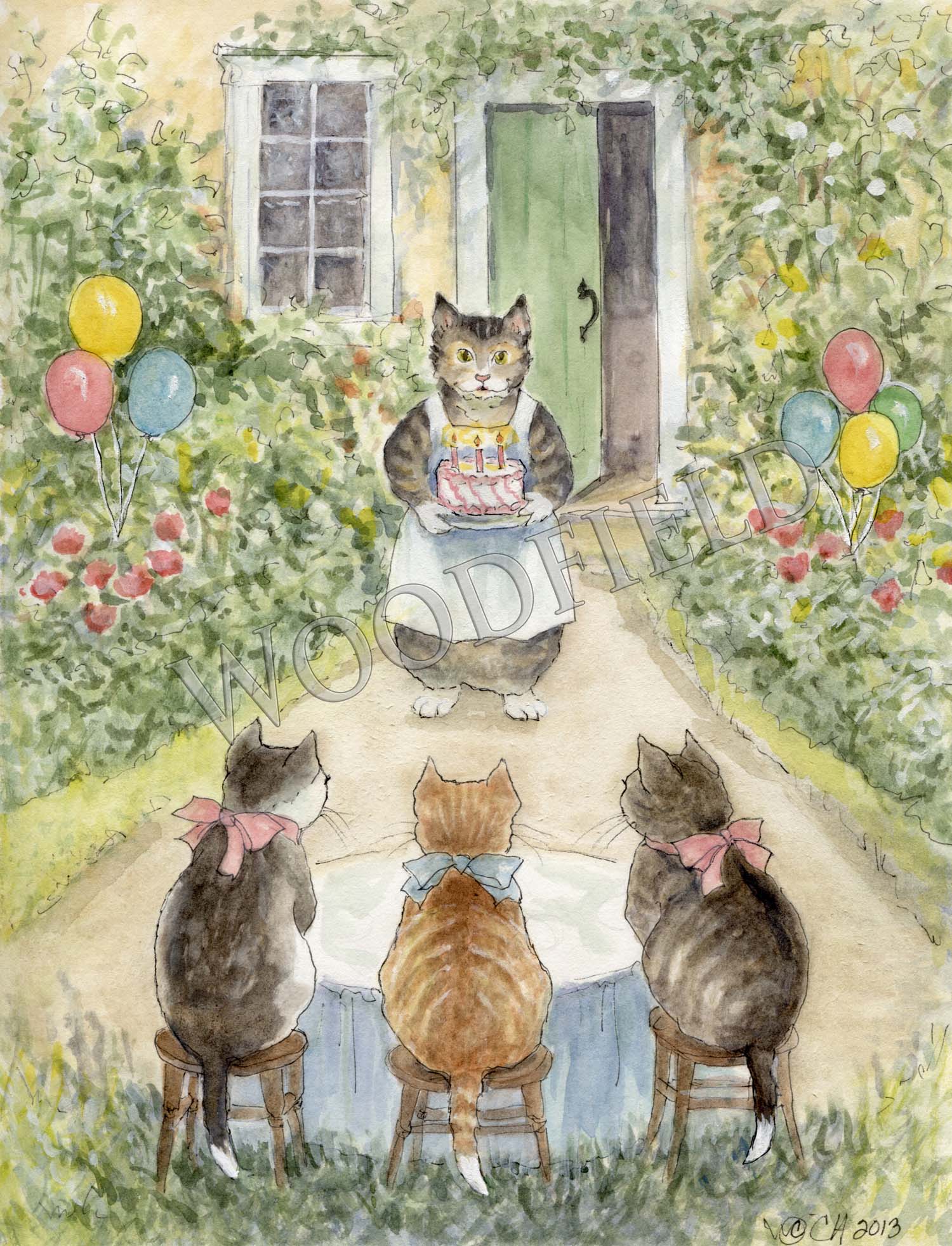 Item 499 Kittens' Birthday Notecard image