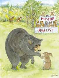 #2508 - Hip-Hip Hurray Print - #2508G
