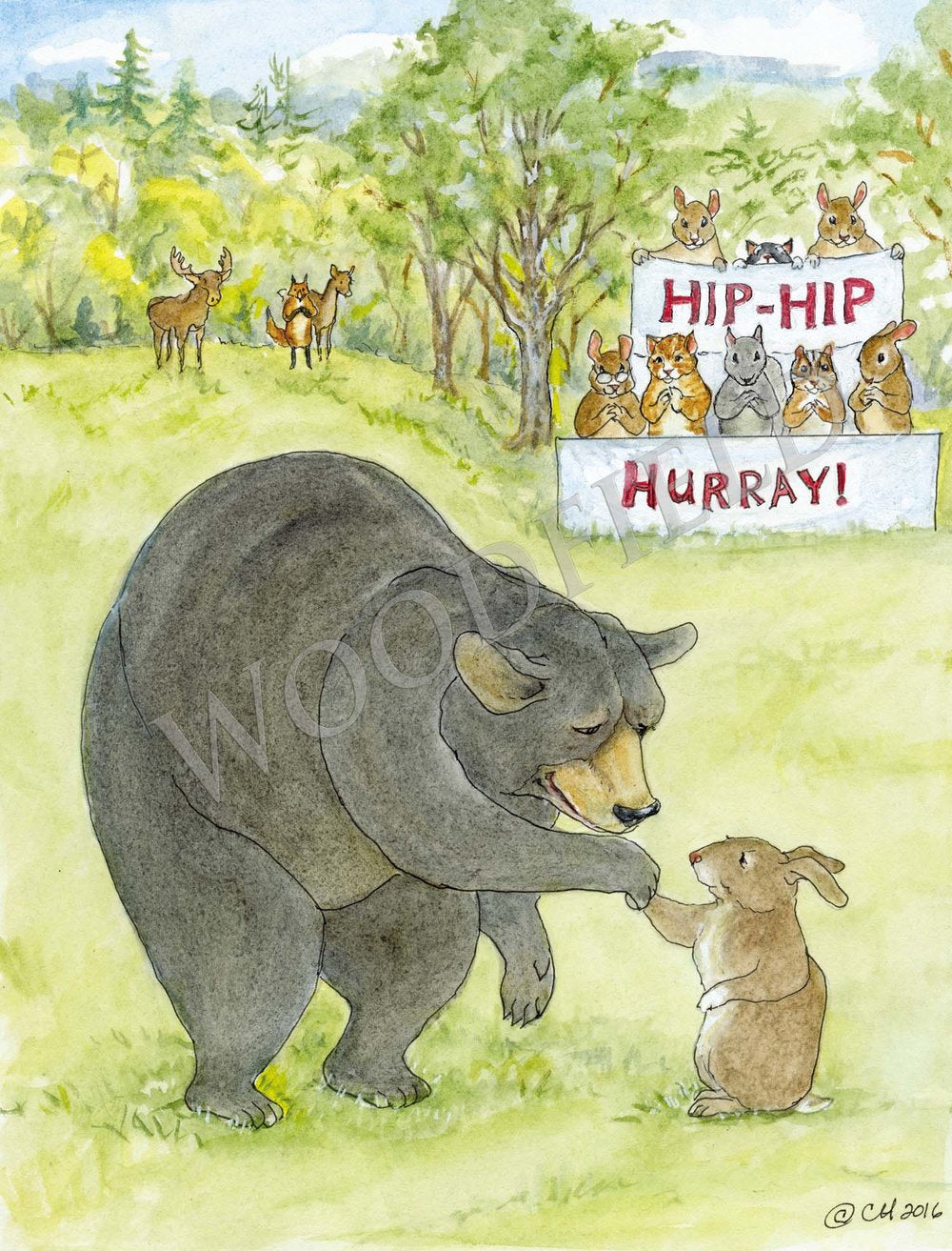 #2508 - Hip-Hip Hurray Print - #2508G