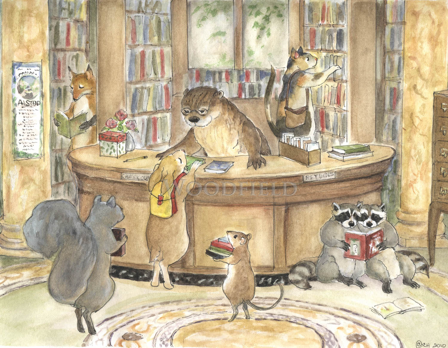 Item 600 Library Days Notecard image