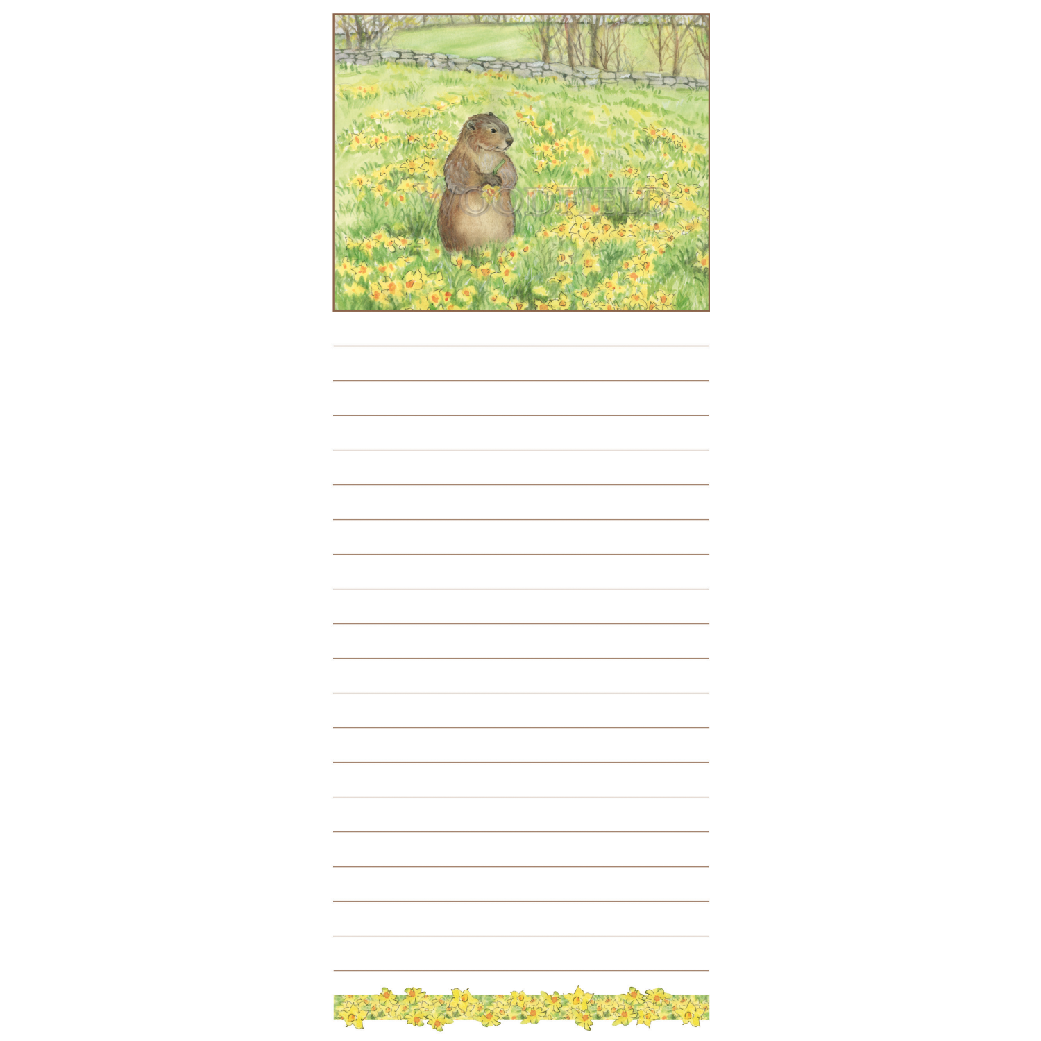 #7023 - Daffodil Meadow Magnetic Notepad