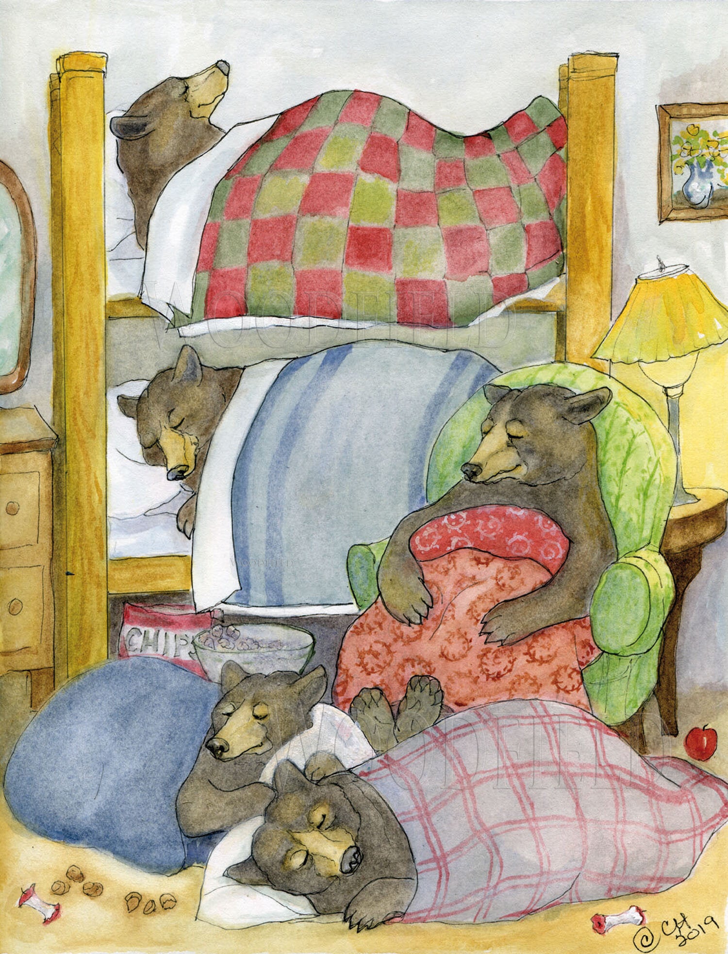 #2744 - Cedric's Sleepover Print - #2744G
